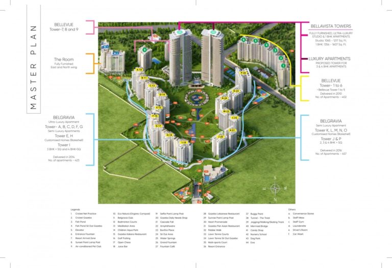 Central Park Bellavista Towers Sector 11 Sohna, Sohna Flats & Apartments, Luxury