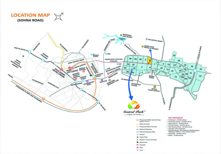 Central Park Flower Valley Aqua Front Towers Sector 11 Sohna, Sohna Flats & Apartments, Luxury