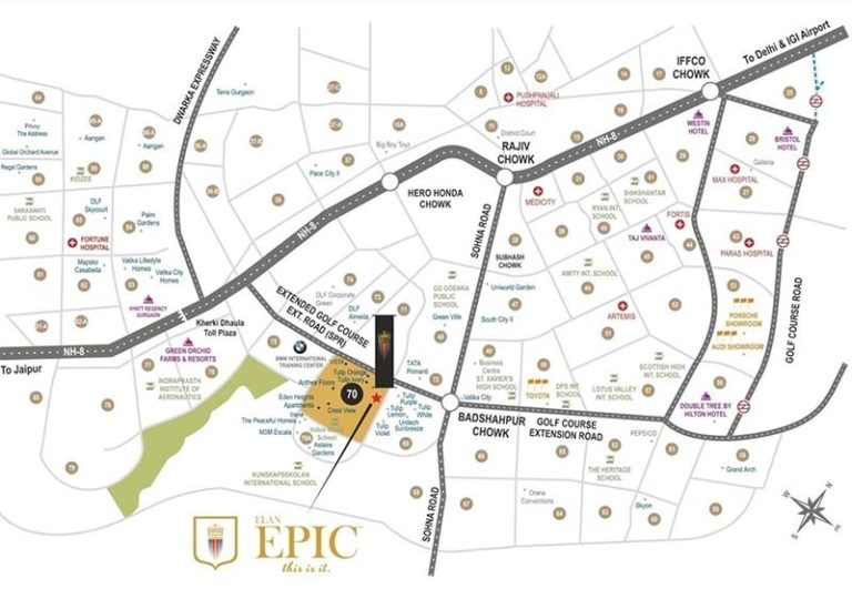 Elan Epic Gurgaon, Southern Periphery Road (SPR) Commercial, Food Court, Multiplexes, Retail Shop