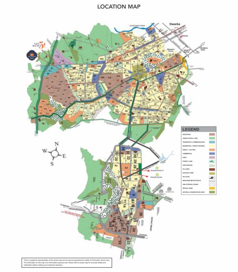 GLS Arawali Homes 2 Affordable Sector 4 South Of Gurgaon Affordable, Affordable Homes-2-Location-Map