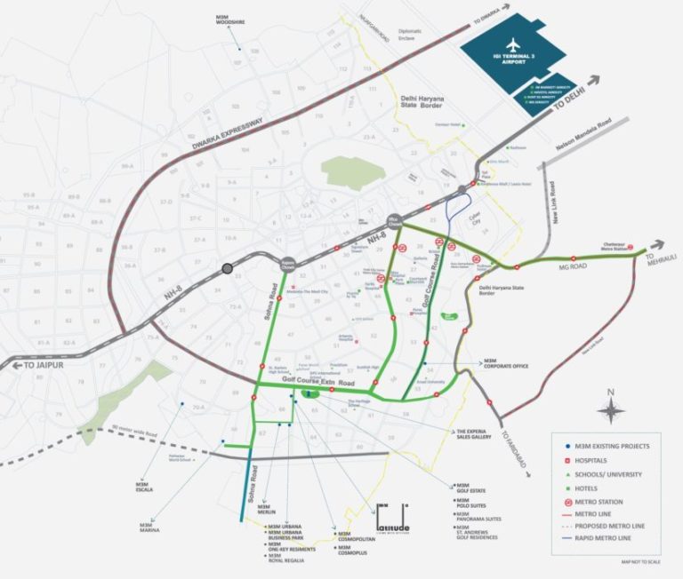 M3M Latitude Golf Course Extension Road, Gurgaon Flats & Apartments, Luxury
