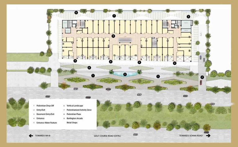 M3M Prive 73 Gurgaon, Southern Periphery Road (SPR) Commercial, Retail Shop-Site-Plan