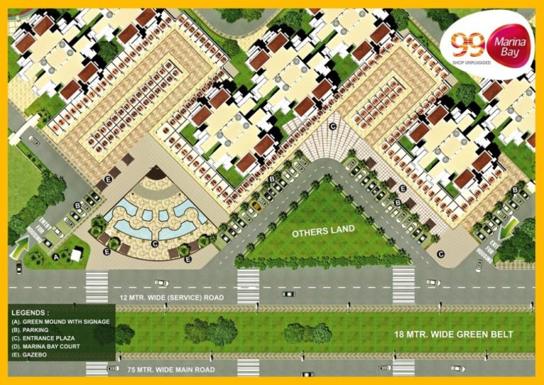 Pivotal 99 Marina Bay Dwarka Expressway, Gurgaon Commercial, Retail Shop-Layout