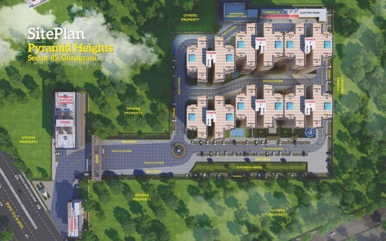 Pyramid Heights Affordable Housing Sector 85 Gurgaon Affordable, Affordable Homes-Site-Plan