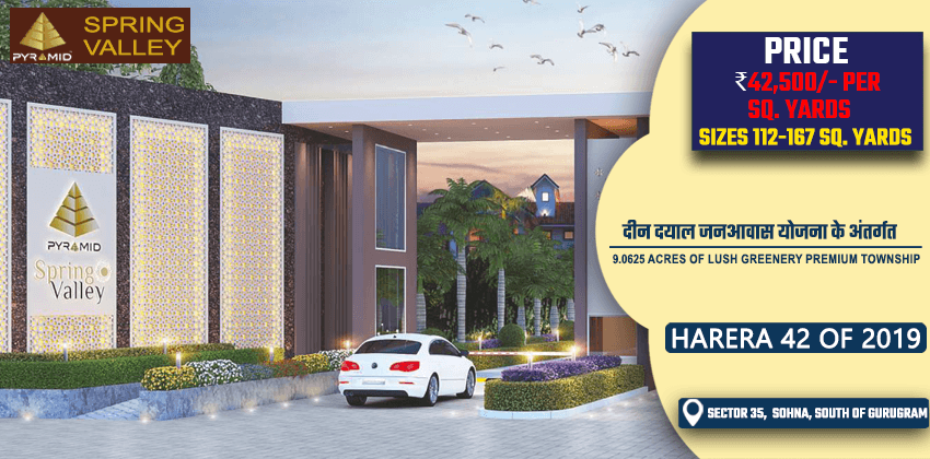 Pyramid Spring Valley DDJAY Affordable Plots Sector 35 Sohna Affordable, Affordable Plots