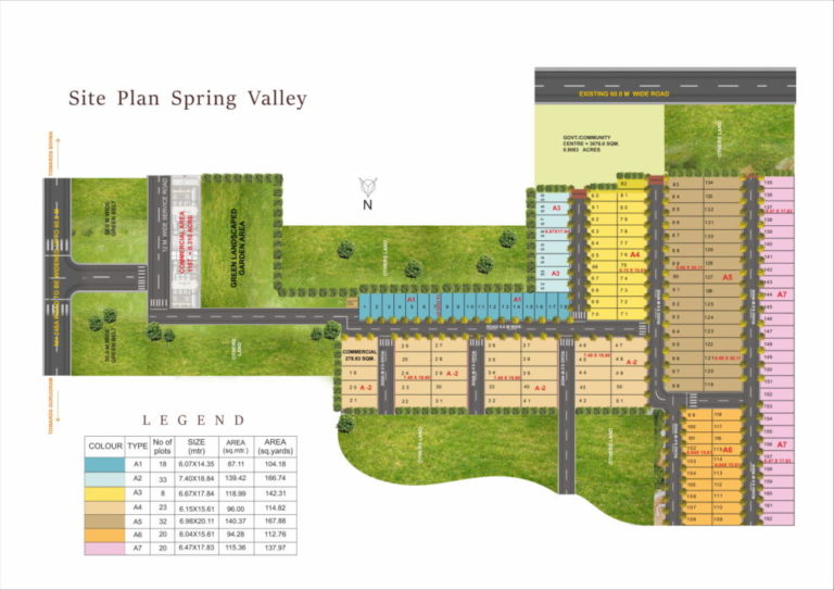 Pyramid Spring Valley DDJAY Affordable Plots Sector 35 Sohna Affordable, Affordable Plots Site-Plan