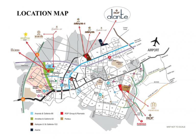 Rof Alante Affordable Housing Sector 108 Gurgaon Dwarka Expressway, Gurgaon Affordable, Affordable Homes-Location-Map