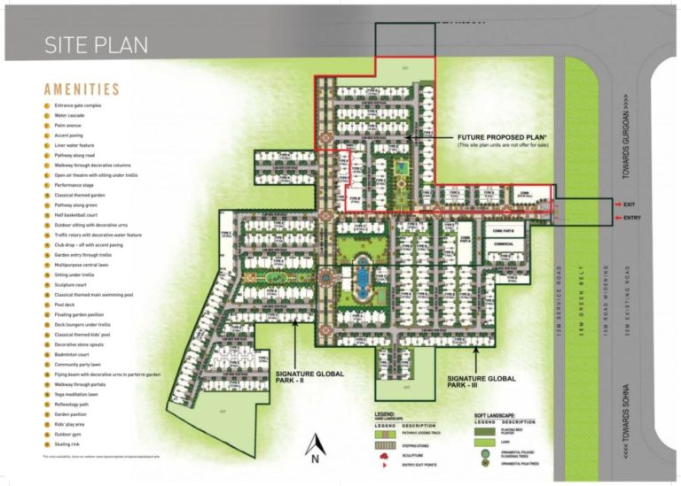 Signature Global Park Floors Sector 36 Sohna South Of Gurgaon Sohna Sector 36 Sohna Affordable Affordable Floors Site-Plan