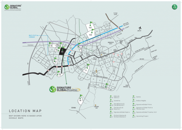 Signature Global Proxima 2 Affordable Housing Sector 89 Gurgaon Gurgaon New Gurgaon (NH8) Affordable Homes location-map