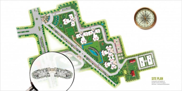 Supertech 48 Canvas Gurgaon New Gurgaon (NH8) Apartment Residential-Site-Plan