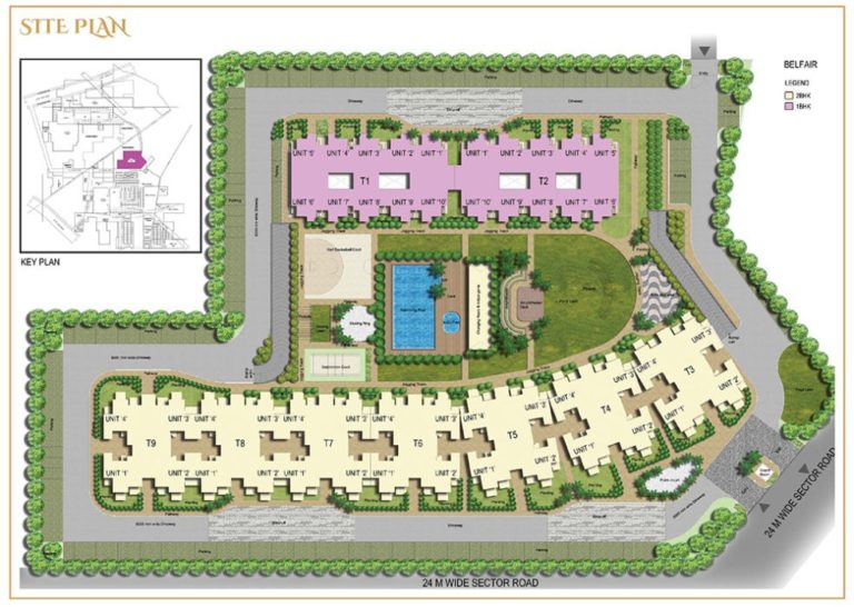 Supertech Belfair Gurgaon New Gurgaon (NH8) Apartment Residential Site-Plan