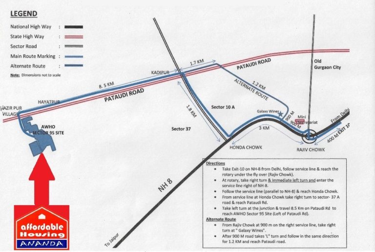 ROF Ramada Ananda Affordable Housing Sector 95 Gurgaon Gurgaon (NH8) Affordable Affordable Homes location