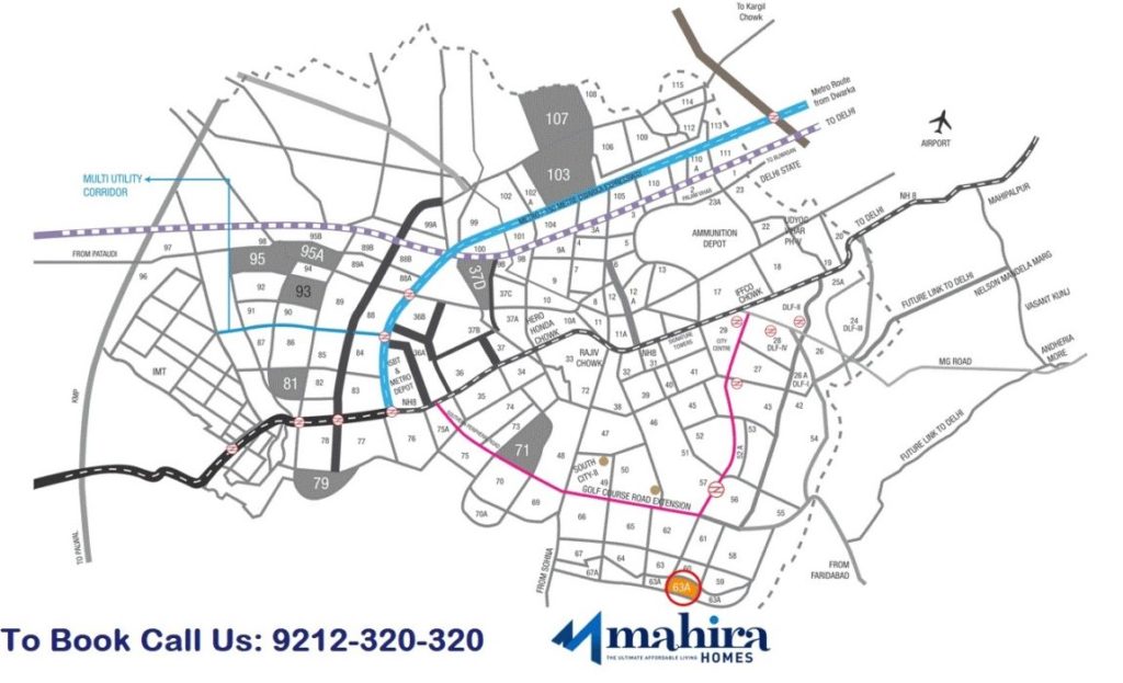 This is the General Location Map for Mahira Homes giving an estimated location of this wonderful Housing Project.