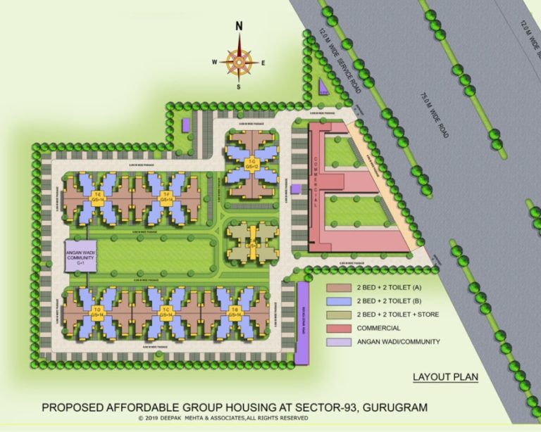 MRG World The Balcony Affordable Housing Sector 93 Gurgaon New Gurgaon (NH8) Affordable, Affordable Homes site-plan