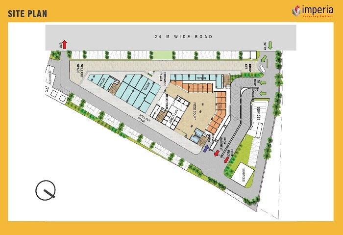 Imperia MindSpace Golf Course Extension Road, Gurgaon Commercial, Retail Shop site-plan-1